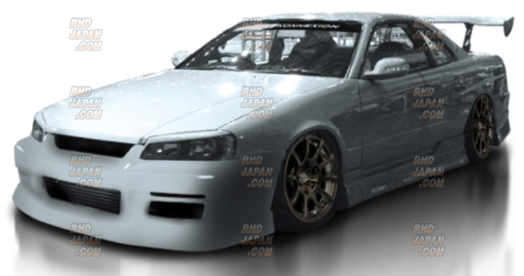 FINAL Konnexion Front Aero Fender Set - Skyline R34 - RHDJapan